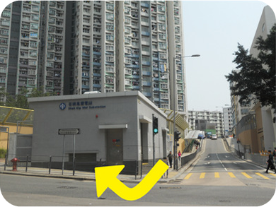 到達南昌街後轉右